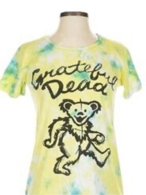 Grateful Dead Tie-Dye Yellow & Green Tee